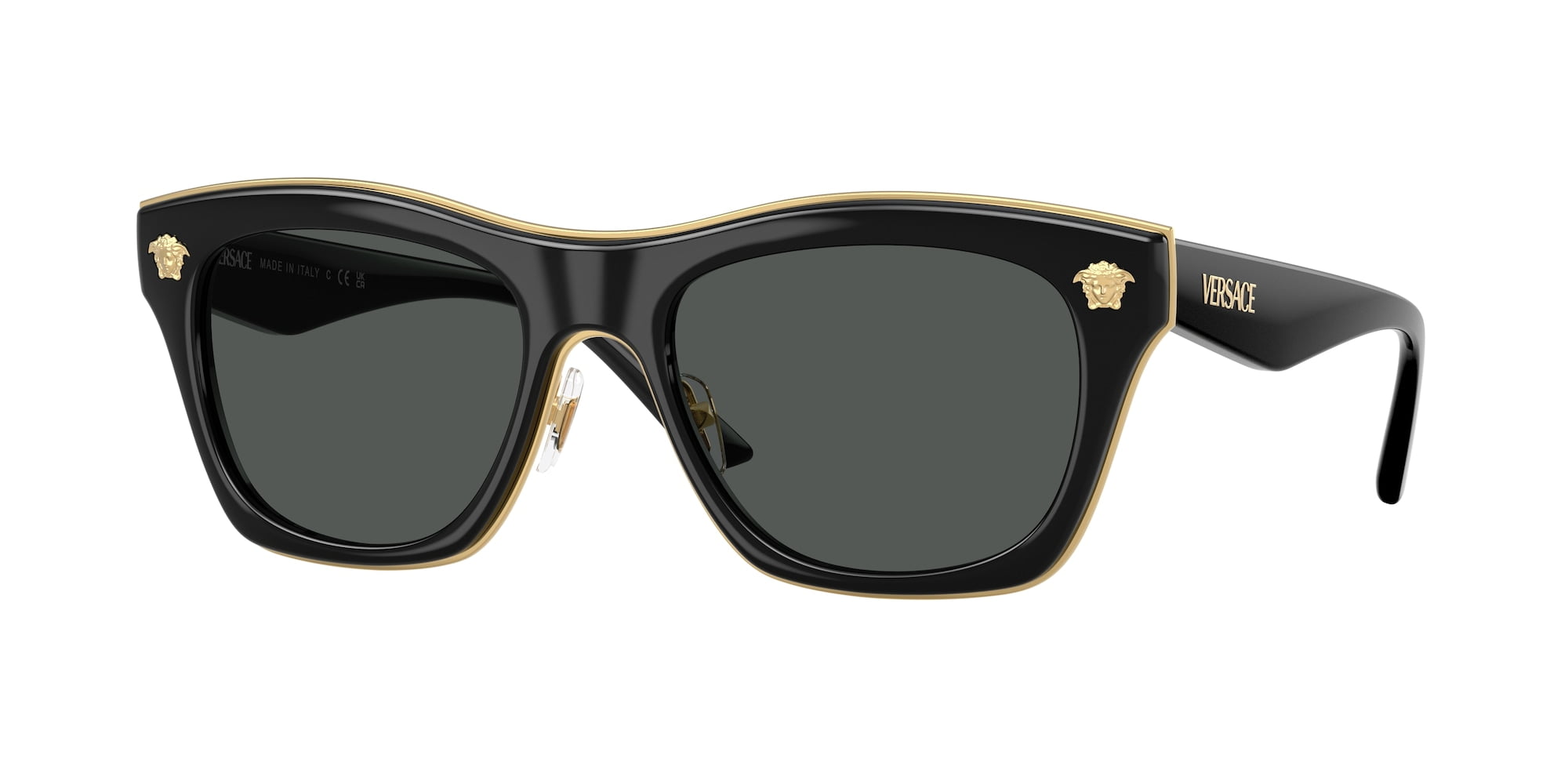 VERSACE VE2272 GB1 87 Black Dark Grey 53 mm Men's Sunglasses