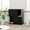 Black, variant on TROPOW Cat Litter Box Enclosure Furniture for 2 Cats, Hidden Litter Box, Modern Double Layer Cats Washroom Furniture with 2 Scratch Mat and Cat Scratching Post, Side End Table