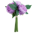 thumbnail image 6 of Efavormart 10" Tall | 5 Heads LAVENDER Artificial White Silk Peonies - For DIY Wedding Party Decor, 6 of 6