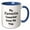 Blue/White, variant on 3drose, My Favorite Coworker Gave Me This, White Background, Black Lettering, 15oz Two-tone Black Mug
