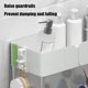 thumbnail image 4 of Estante de almacenamiento para inodoro de 1 pieza con barandillas, organizador de baño de 2 niveles, gris o blanco, 13,4 x 5,5 x 15,4 pulgadas Yulucky, 4 of 8