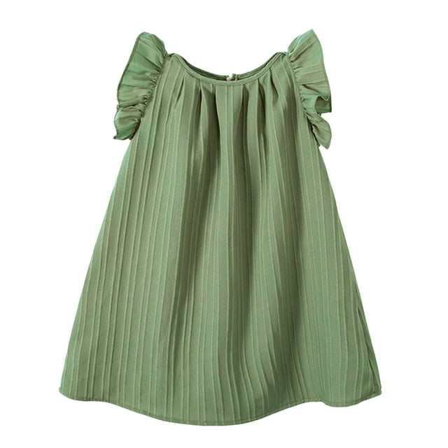 WEAIXIMIUNG Vêtements de Déguisement pour Filles Taille 2T Robe à Manches Volantes pour Fête de Danse