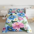 thumbnail image 2 of Homewish Tropical Flowers 2pcs Bedding Comforter Set for Teens Boys Girls,Chic Flowers Twin Comforter Sets,Spring Graden Breathable Bedding Set,Lightweight Room Decor, 2 of 8