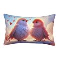thumbnail image 3 of Salouo Heart Sky Bird Couple Print Print Pillow Case Cover,Wrinkle-Free Bed Pillow Cover Pack of 1 Home Decor Fade-Resistant and Stain-Resistant ,Pillows Not Included -16"x24", 3 of 8