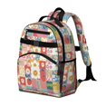 thumbnail image 2 of Pioneer Flower Floral Print Pattern Backpack for School, Cute School Bag with Adjustable Shoulder Straps and Padded Back, 15.25"x11.5"x5.25", 2 of 5
