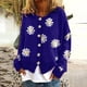 thumbnail image 2 of Cárdigan, Suéteres Para Mujer, Suéteres de Otoño E Invierno, Abrigo de Punto de Manga Larga Con Estampado Floral Informal A La Moda, Tops Odeerbi ODB177741, 2 of 5