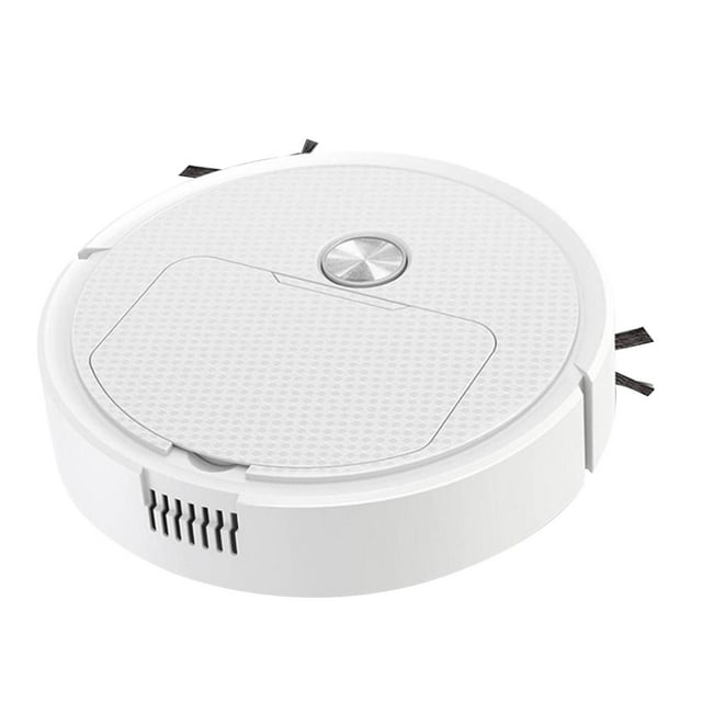 robot aspirador Robot aspirador , batería de 1200 mAh, cuerpo , fregona de barrido de succión de bajo ruido, aspiradora automática compacta húmeda y seca Fanmusic robot aspirador