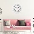 thumbnail image 3 of vnanda Number Wall Clock Quartz Clock Stylish Durable Wall Clock with Silent Sweep Second Movement for Home Cafe Decor Easy-to-read for Ages for Seniors, 3 of 8