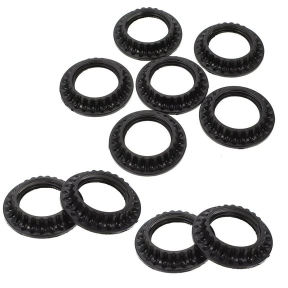 QIFULL Light Bracket Plastic Black Fixing E26 Lamp Holder Home Installation 10Pcs