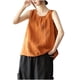 thumbnail image 2 of mfyjkho Camisetas Sin Mangas Para Mujer, Camiseta Holgada De Cuello Redondo De Lino Y Color Liso De Moda Para Mujer Vestidos Maxi Para Mujer L, 2 of 3