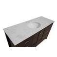 thumbnail image 6 of Horizon 60" Single Bathroom Vanity with Chocolate Cabinet and Engineered Carrara Top, 6 of 6