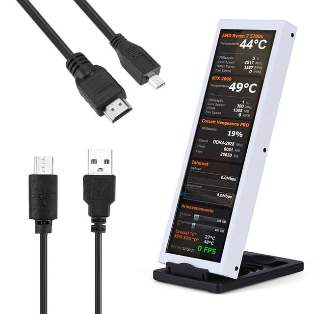 7.9inch PC Secondary Display CPU GPU SSD Display Screen (Standard White)