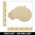 thumbnail image 2 of Whistle Coach Sports Wood Shape Unfinished Piece Cutout Craft DIY Projects - 4.70 Inch Size - 1/8 Inch Thick, 2 of 7