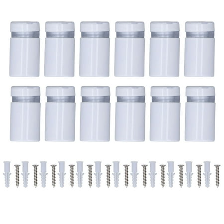 

12Pcs Standoff Screw Stainless Steel 12x20mm Wall Mount Advertising Fastener Set Kit