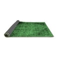 thumbnail image 2 of Ahgly Company Indoor Rectangle Abstract Emerald Green Modern Area Rugs, 2' x 5', 2 of 4
