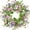 Purple, variant on BMYJ Spring/Summer Front Door Wreath with Pansy Flowers & Lamb’s Ear Greenery, All-Season UV-Resistant Décor for Porches, Gates, Patios & Farmhouse Entryways