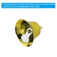 thumbnail image 4 of Unique Bargains Mini Jingle Bells 0.9' Metal Hanging Bells Yellow 50Pack, 4 of 5