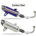 thumbnail image 3 of Motorcycle Exhaust Pipe Carbon Fiber Muffler With Heat Shield Cover Slip-on For Yamaha XMAX300 XMAX250 400, 3 of 4
