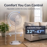 Lasko 16 3-Speed Oscillating, Adjustable Height, Pedestal Fan S16200