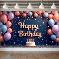 thumbnail image 5 of Decorative Balloons Banner Cake Design Party Backdrop Celebration Banner for Birthday Party Indoor Decoration Photo Shoot, 5 of 9