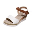 thumbnail image 3 of Willtoo Wedges for Women Summer Dressy Slip On Orthopedic Sandals with Arch Support Open Toe Ankle Strap Beach Boho Sandals, 3 of 5