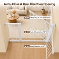 thumbnail image 6 of Baby Safety Gate, 36" Tall, 29.5-43.3" for Stairs and Doorway,Pet Gate for Ages 6 to 36 Months,White, 6 of 9