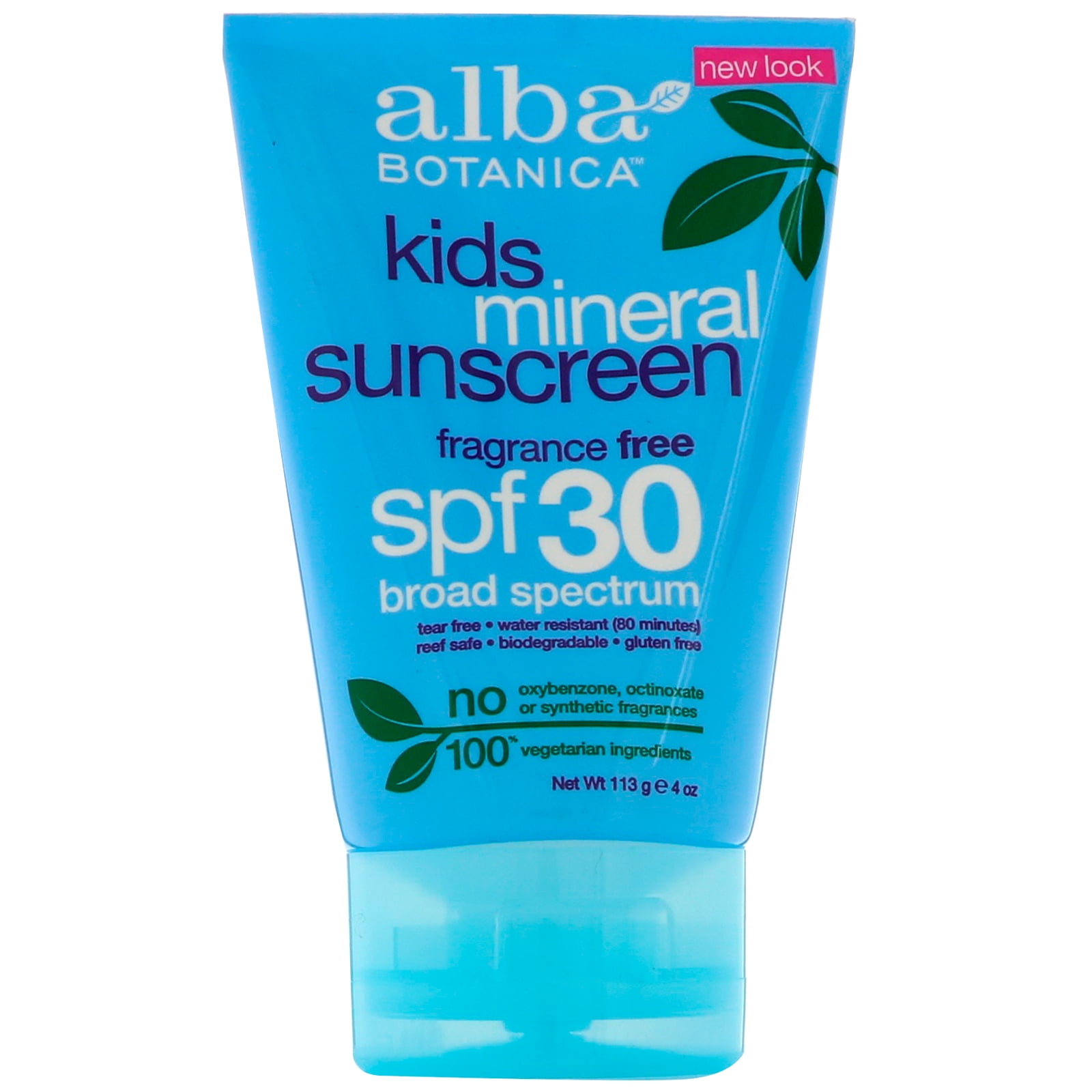 ALBA BOTANICA Mineral Sunscreen Kids SPF30 4 OZ - Walmart.com