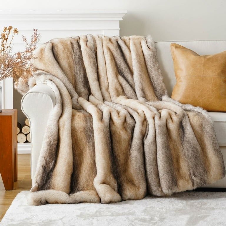 Genuine mink blanket sale