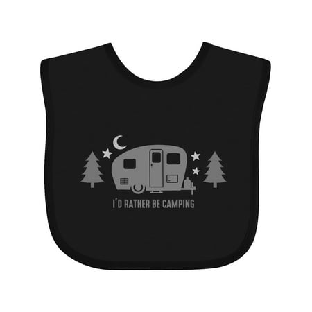 

Inktastic Rather Be Camping C3 Gift Baby Boy or Baby Girl Bib