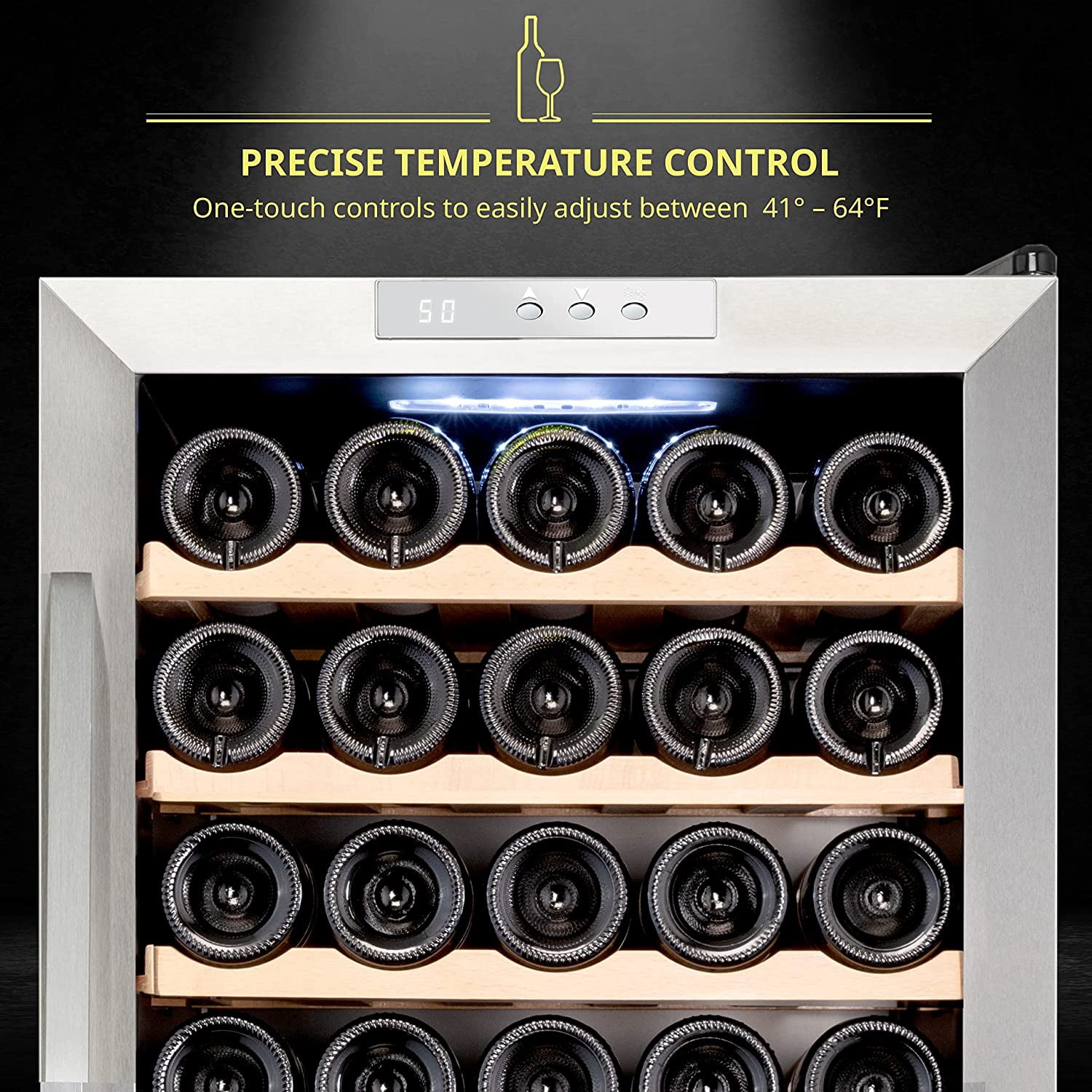 Schmecke 34 Bottle Wine Cooler with Glass Door