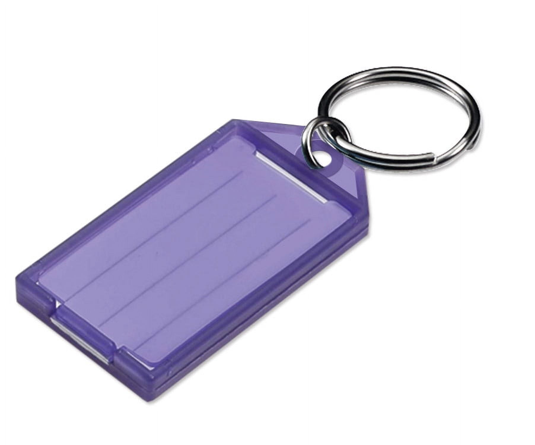 Key Tag, w/Split Ring 60500-65 Purple 100/box