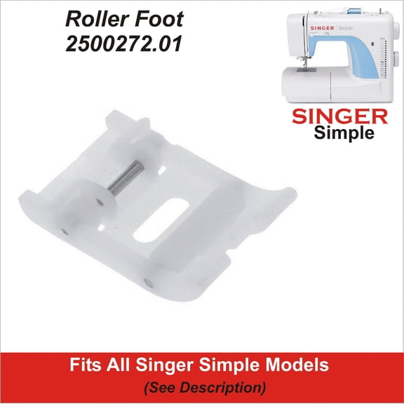 Non Stick (Teflon) Foot Fits Singer Simple 2932, 3116 & More Sew Description
