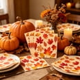 thumbnail image 4 of Qjidjing 25Pcs Disposable Maple Paper Napkins, 6.69×6.69 Inch, for Halloween, Fall Harvest Thanksgiving Dinner Party Supplies, 4 of 6