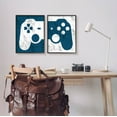 thumbnail image 2 of Stupell Industries Video Gaming Controller Silhouette Graphic Art Black Framed Art Print Wall Art, Set of 2, Design by Kim Allen, 2 of 7