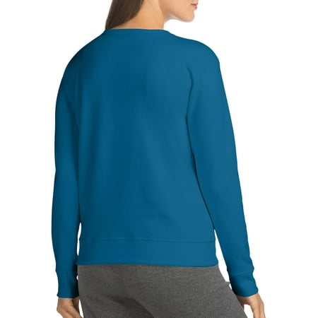 Hanes - Women's Essential Fleece Crewneck Sweatshirt - Walmart.com ...
