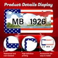 thumbnail image 2 of American Flag Metal License Plate Frame Aluminum Material Fits US/Canada 12x6 Inch Standard Plates Patriotic License Plate Frames Car Decorative Parts Car License Plate Frame, 2 of 7
