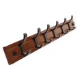 thumbnail image 4 of Wall Mount Coat Rack Multifunctional Coat Hanger Coat Hook for Entryway Bedroom Brown 6 Hooks, 4 of 8