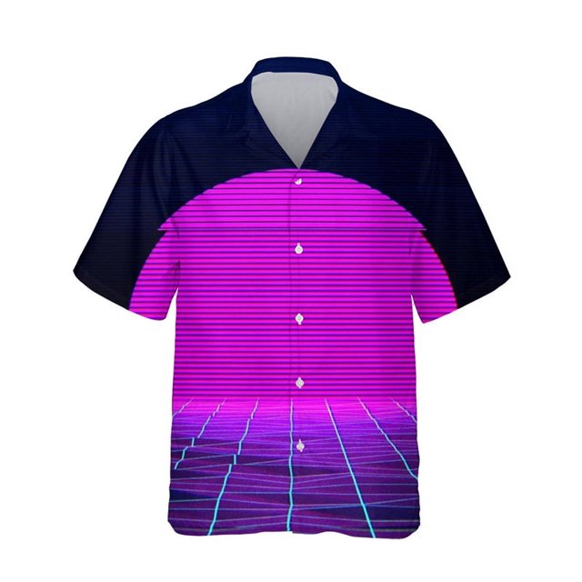 Chemise Hawaïenne pour Hommes, Mode Décontractée Mode Urbaine, Boutons Rabattables, Manches Courtes, Impression 3D, Blouse d'Été