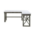 thumbnail image 6 of Newboti Furniture Talmar Marble Top Weathered Gray Finish Writing Desk With Lift Top 0006, 6 of 6