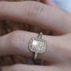thumbnail image 5 of Exquisito anillo de circonio cuadrado completo de la boda de compromiso de joyería de regalo, 5 of 7