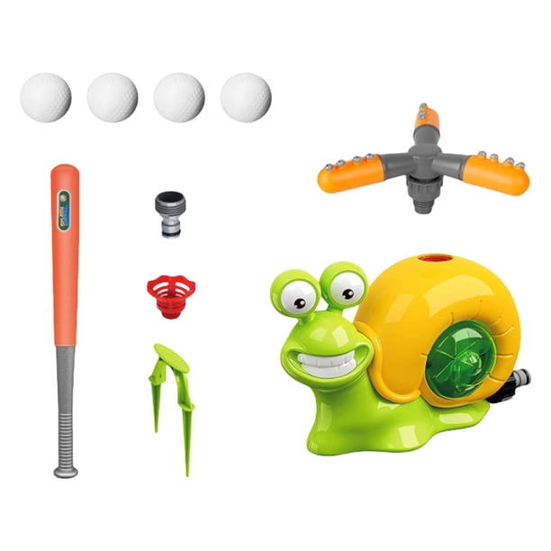 Aspersor de agua de caracol de dibujos animados juego de agua de verano para niños juguetes acuáticos (marrón C)