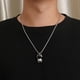 thumbnail image 1 of Astronaut Pendant Necklace Necklace Chain Costume Accessories for Couples Boys Hugo Collar colgante, 1 of 10