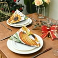 thumbnail image 4 of Coolnut Autumn Pumpkins Cloth Napkins Set of 4 Pack, Washable Soft Table Dinner Napkins 20 inch for Kitchen, Hotel, Party, Wedding Washcloth Gift, 4 of 7