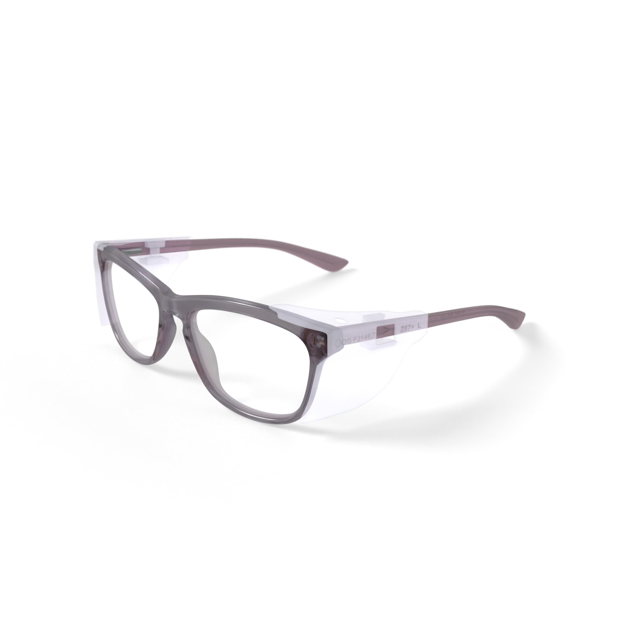 Hilco Vision A2 F214 Prescription Safety Glasses, Crystal Pink, OSHA Compliant ANSI Z87.1