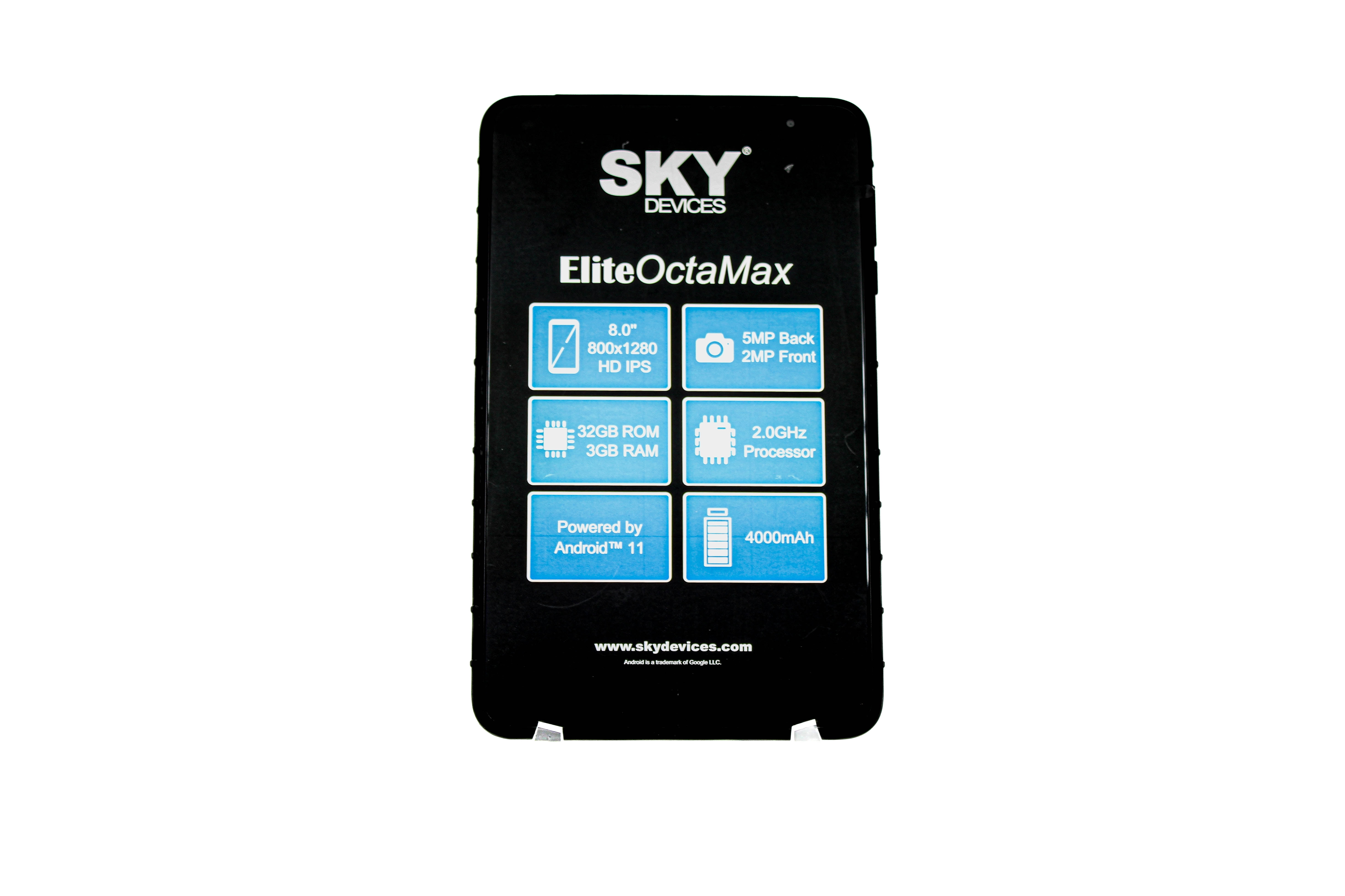 SKY Brand Android Smart Tablet Elite OctaMax 8" Display Factory