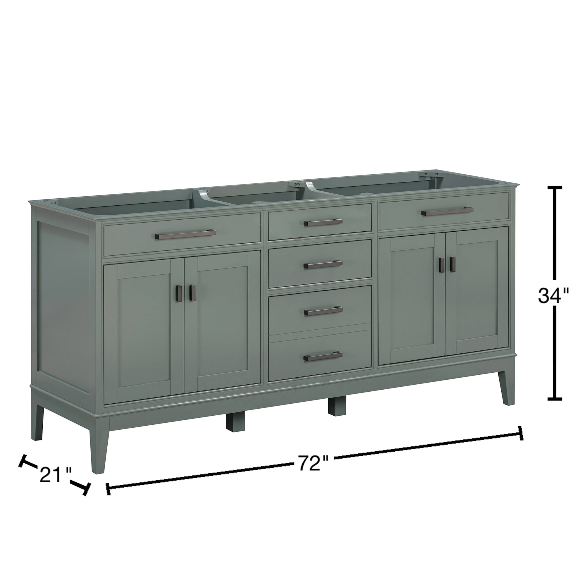 avanity madison 72 vanity in tobacco 37 in. Single Sink Bathroom White with Cala White Engineered Stone Top close door hinges and drawer glides Avanity MADISON-V72-TO Madison 72" Double
