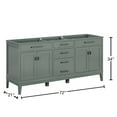 thumbnail image 7 of Avanity Madison-V72 Madison 72" Double Free Standing Vanity Cabinet Only - Tobacco, 7 of 7