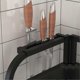 thumbnail image 3 of 3-Tier Spice Rack, Kitchen Storage Rack, Corner Seasoning Bottle Storage Rack, Medium Black Triangle Shelf, Screw-Free Installation, 3 of 4
