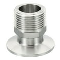 thumbnail image 1 of Unique Bargains Adaptateur de Pinces TC Tri 2 Pouces, Raccords Tri-Clover à Adaptateur Filetage Mâle NPT 1 Pieds Hexagonal en Acier Inoxydable 304, 50,5mm, 1 of 5