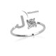 thumbnail image 1 of Anillo ajustable con letra inicial del alfabeto, anillos abiertos chapados en plata, regalo para mujer ShuxiuWang 8390613468239, 1 of 1